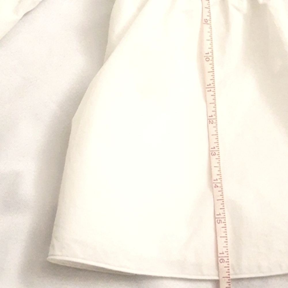 Tibi Mini Shift Dress Off-The-Shoulder Bateau Neck Bell Sleeve Sz 4 White NEW - Picture 9 of 13